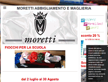 Tablet Screenshot of morettiabbigliamento.com